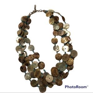 Tan and Cream Shell-like Choker